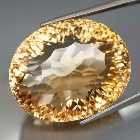 Massive 50.60ct natural golden yellow Citrine