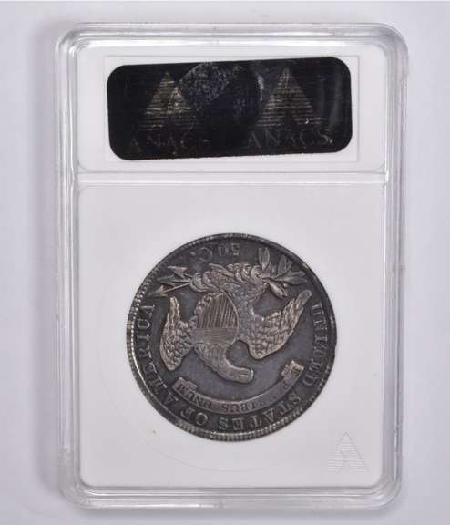 AU50 1836 Capped Bust Half Dollar ANACS