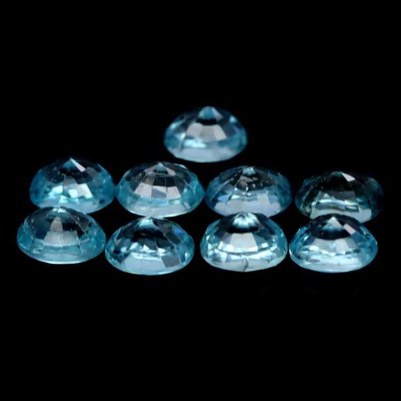 Excellent 9.25ct Swiss blue Zircon set