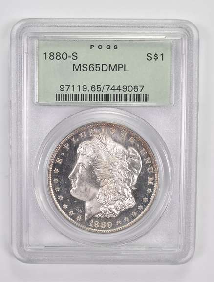 MS65 DMPL 1880-S Morgan Silver Dollar - Graded PCGS