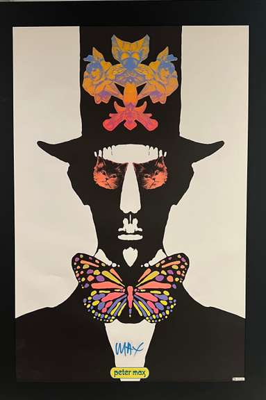 Peter Max hand signed offset lithograph, limited edition