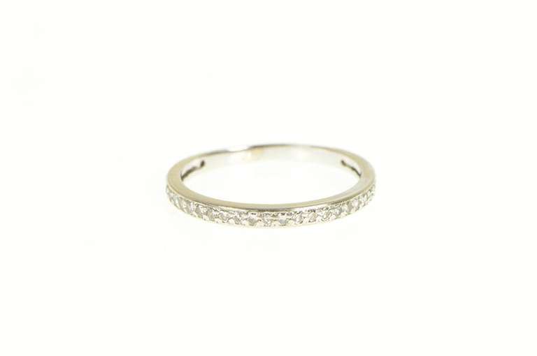 14K White Gold Diamond Classic 2.4mm Wedding Band Ring