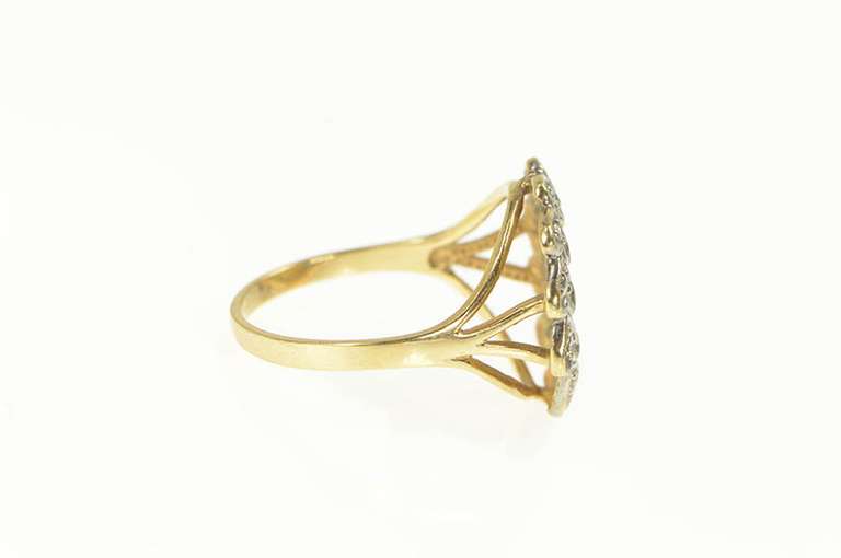 10K Yellow Gold Diamond American Eagle Tribute Coin Ring