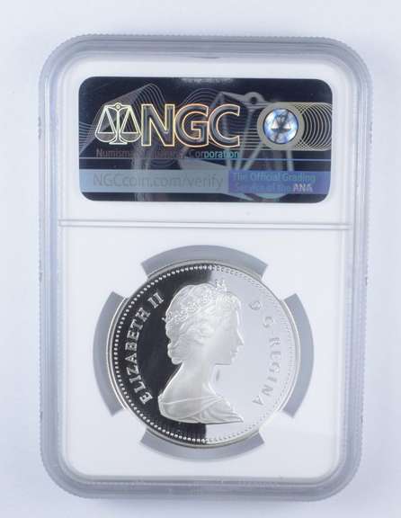 PF70 UCAM 1981 Canada $1 Silver - Trans-Canada Railway - Graded NGC