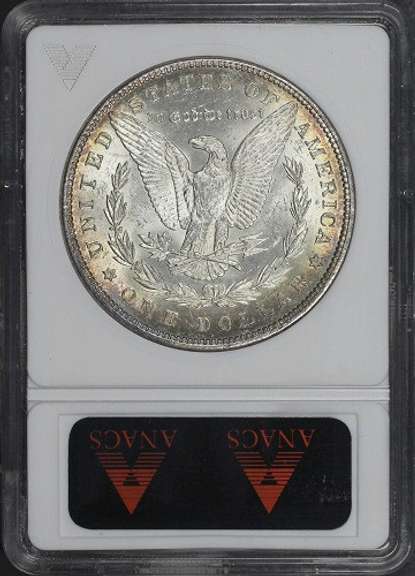 Exceptional BU 1880P Mint Morgan Old ANACS Holder MS 63 VAM 21 Double Date!