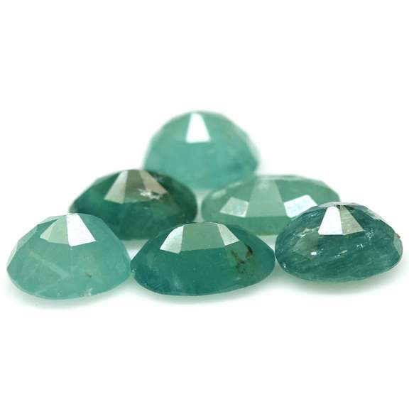 Stunning 13.03ct blue green Grandidierite set