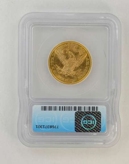 MS63 1896-S $10.00 Liberty Head Gold Eagle - ICG Graded