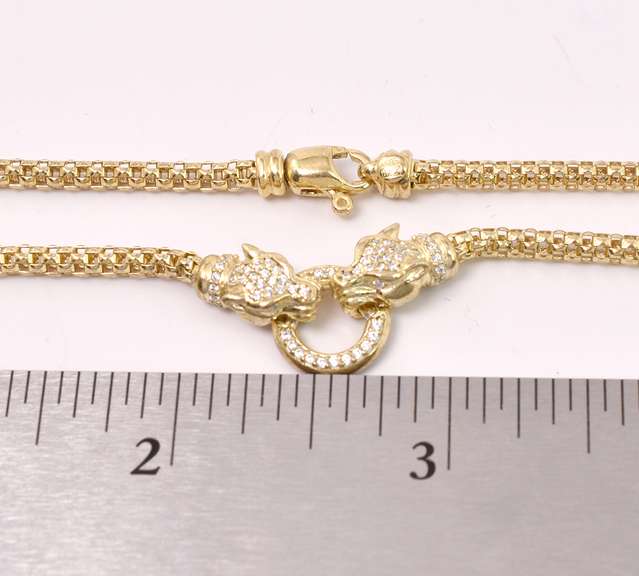 Gold Over Sterling Silver Necklace