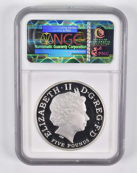 PF70 UCAM 2011 Great Britain 5 Pounds Silver Olympics Piefort NGC