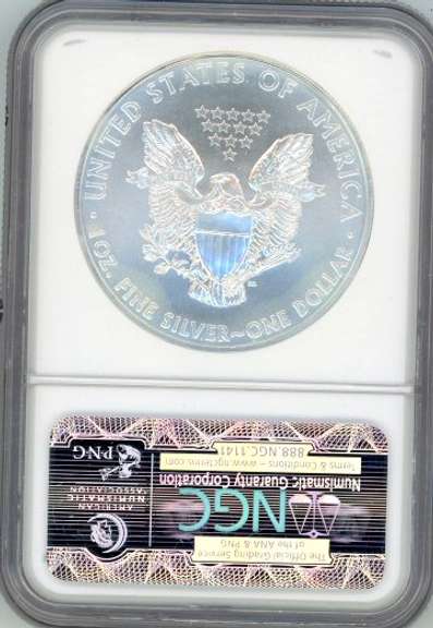 2010 American Silver Eagle in NGC MS70 Early Release
