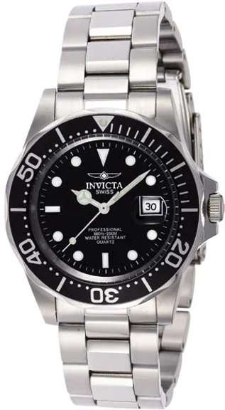 Invicta Black Dial Swiss New In Box.