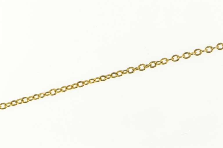 Gold Filled 1.6mm Cable Chain Classic Oval Simple Link Necklace