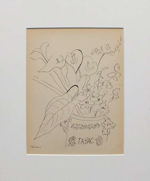 Rare H. Matisse original offset lithograph, 1943