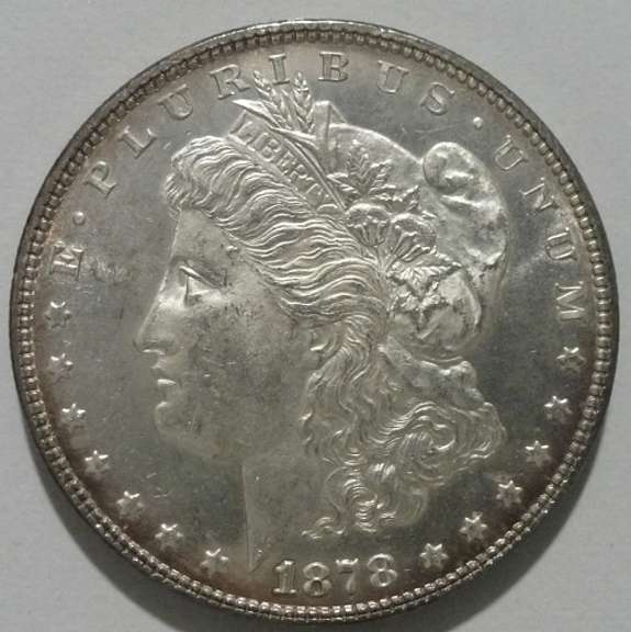 Exceptional BU 1878P 7TF Reverse Of 78 Morgan Silver Dollar!