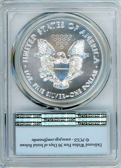 2018 American Silver Eagle in PCGS MS70 First Strike