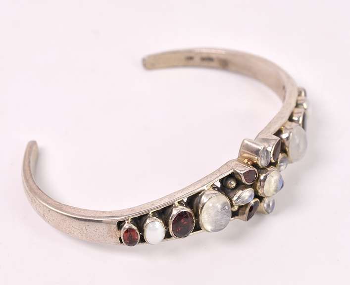 Multi-gem Sterling Silver Bracelet