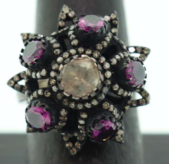 Sterling Silver & Diamond Ring