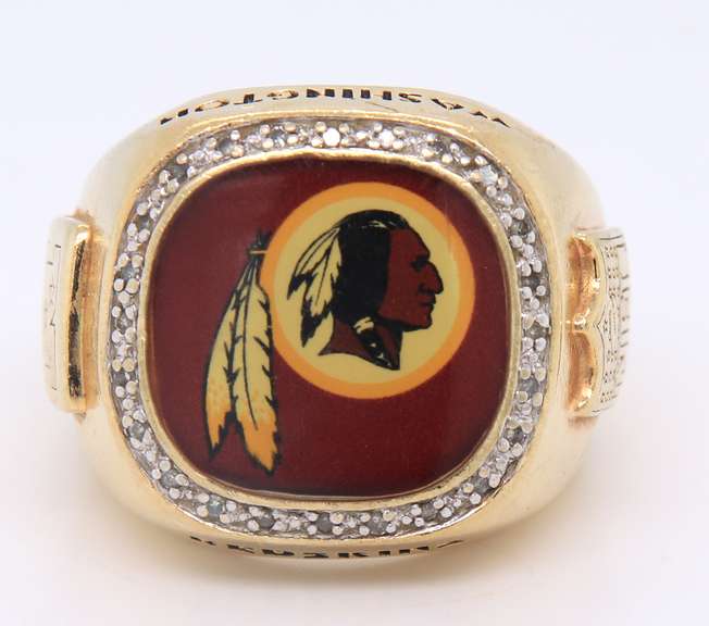 925 Sterling Silver Washington Redskins Ring