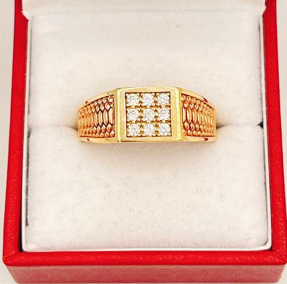 14kt Solid Yellow & Rose Gold Men's Ring