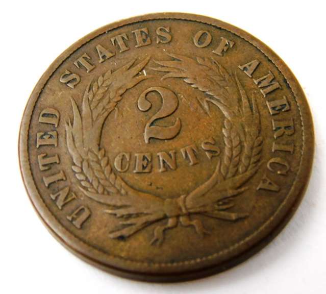 1869 U.S. 2 Cent Coin
