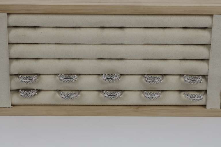 Sterling Silver .925 Branch Leaf Ring Lot of 10 Various Sizes