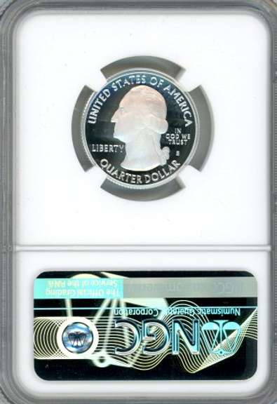 2019-S Proof .999 Fine Silver American Memorial Park Quarter in NGC PF70 Ultra Cameo
