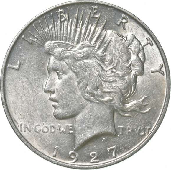 1927-D Peace Silver Dollar