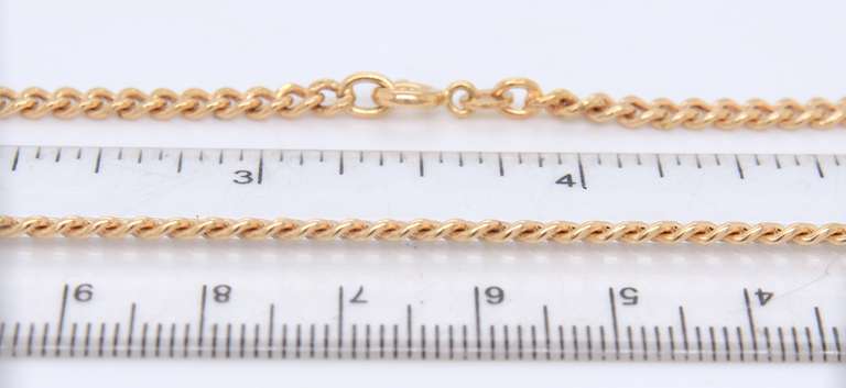 Popular 18kt Yellow Gold Curb Link Chain Necklace