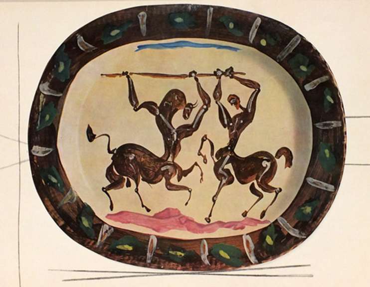 Very rare Picasso offset lithograph in gloss coated from 1948