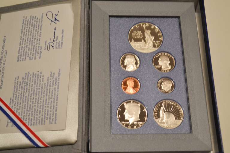 1986 Prestige US Proof Set.