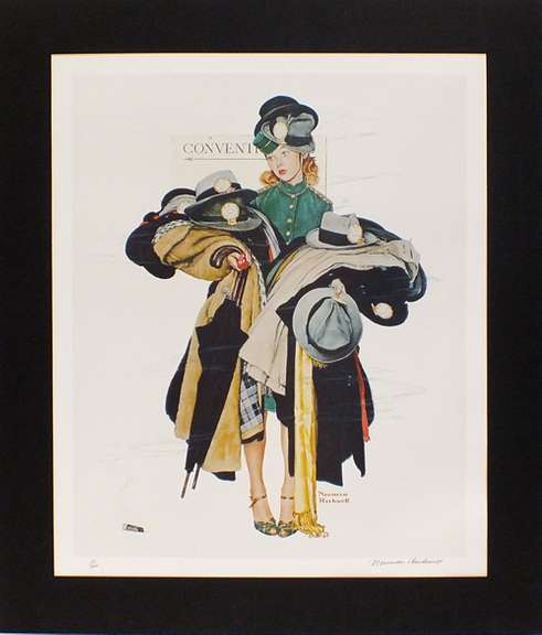 Extremely rare and collectable hand signed Norman Rockwell Norman Rockwell Convention