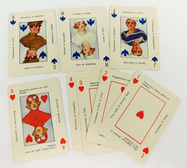1917 Military Fortune Tellers Cards - Complete