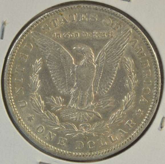 Key date 1897-O Morgan Silver Dollar in nice lustrous AU