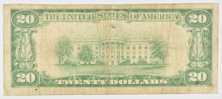 1929 $20 Litchfield, CT United States National Currency - 709