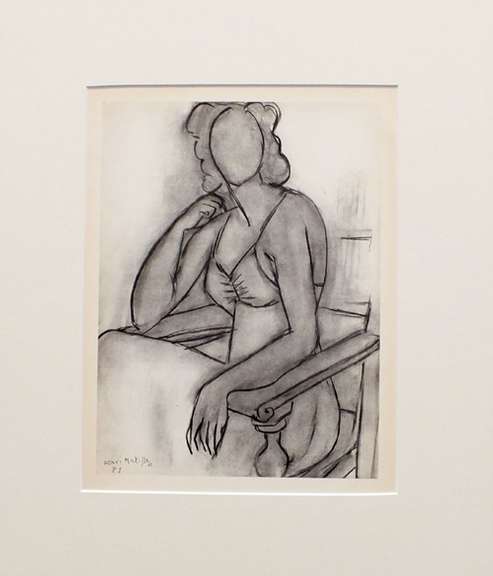 Rare H. Matisse original offset lithograph, 1943