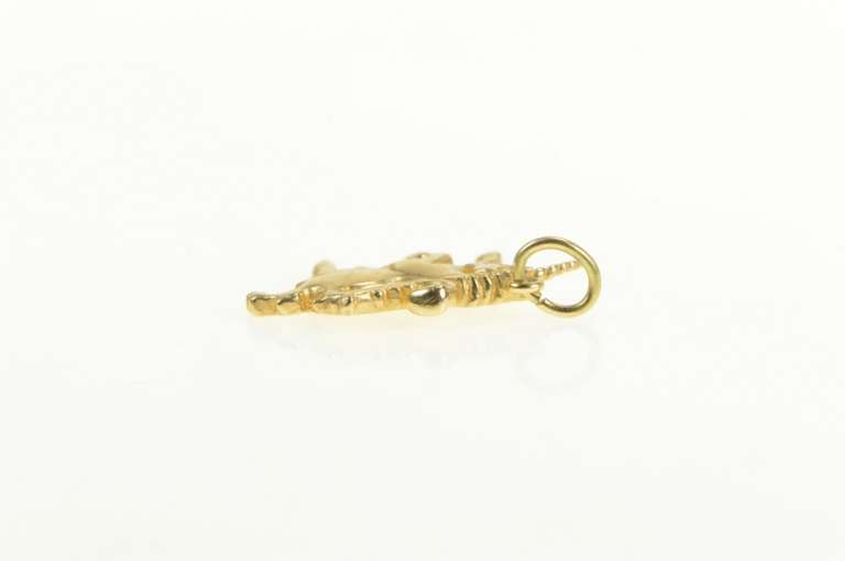 14K Yellow Gold Unicorn Ornate Mystical Magic Creature Charm/Pendant