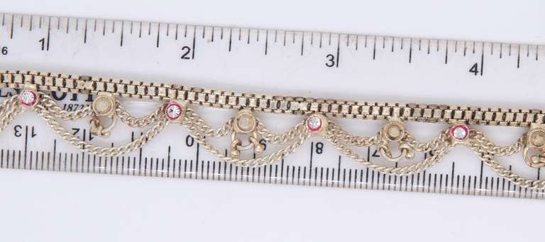 Vintage 925 Sterling Silver Indian Anklet
