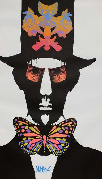 Peter Max hand signed offset lithograph, limited edition