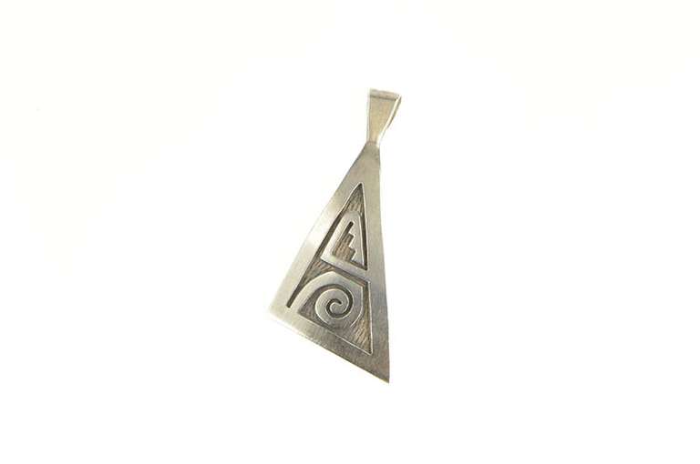 Sterling Silver Lymann Nasyestewa Hopi Native American Pendant