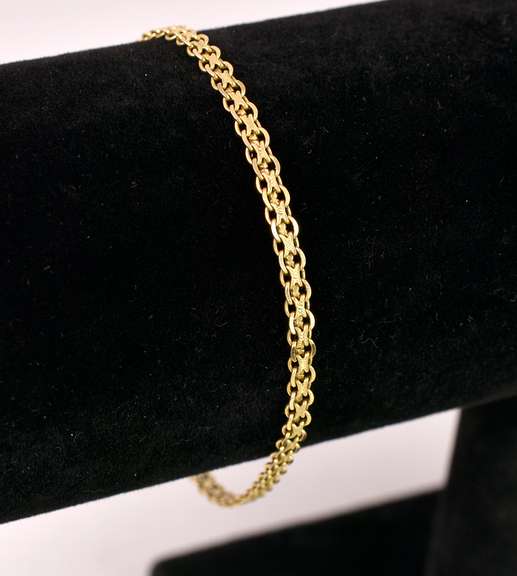 Wonderful Weave Chain Bracelet in 14K Yellow Gold