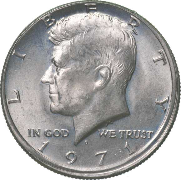 1971-D Kennedy Half Dollar Off Center Error