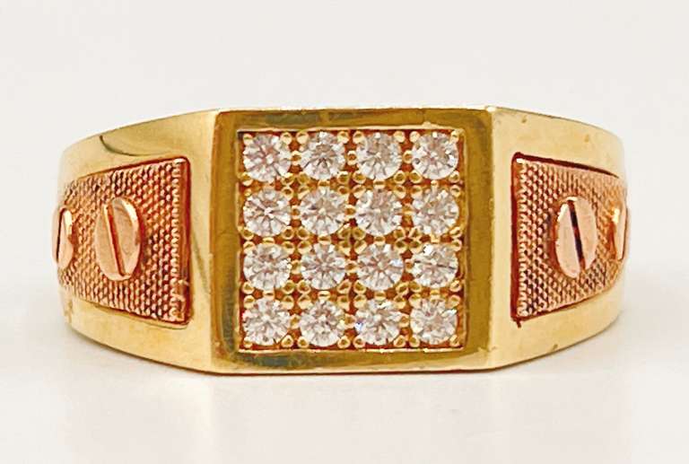 14kt Solid Yellow & Rose Gold Men's Ring