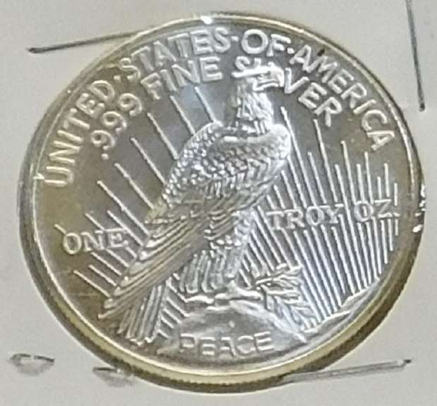 1 oz. .999 Silver round - Peace design PRF