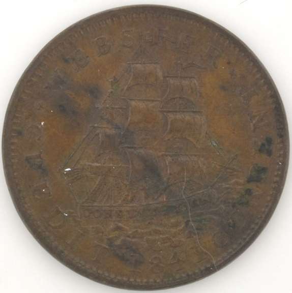 1841 Webster/Van Buren Hard Time Token HT-208b R-1