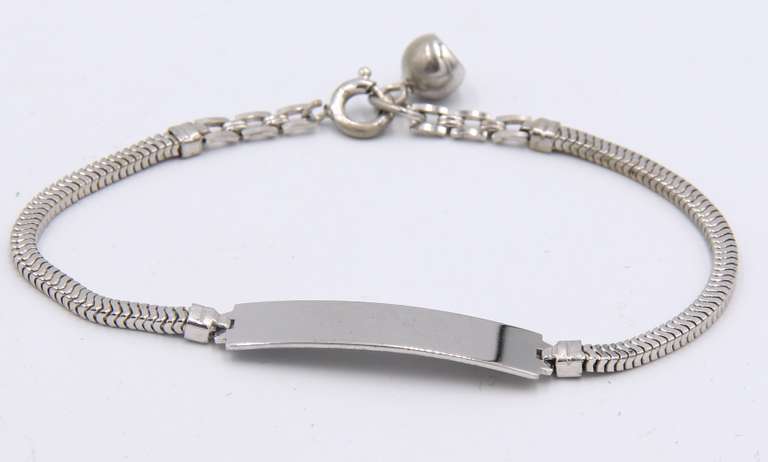 Set of Vintage 925 Sterling Silver Chain Necklace and Bracelet