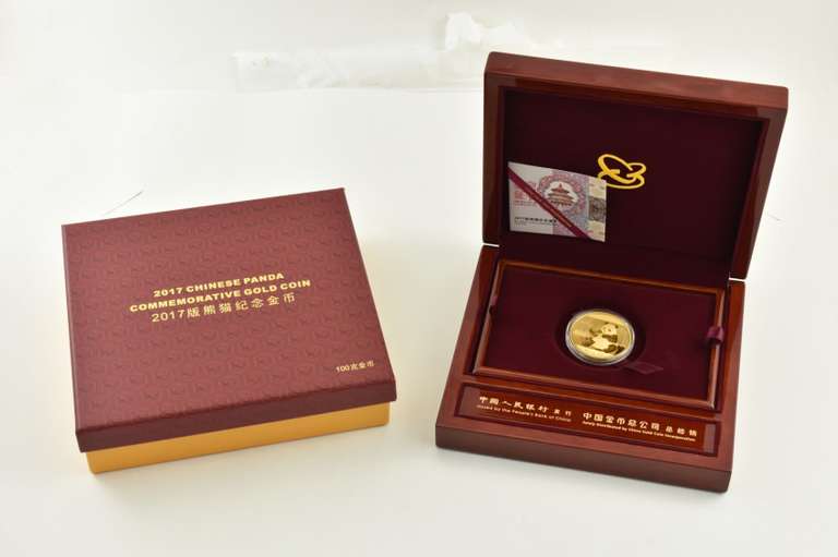2017 China 800 Yuan Panda Commemorative 50 Grams Gold BOX & COA