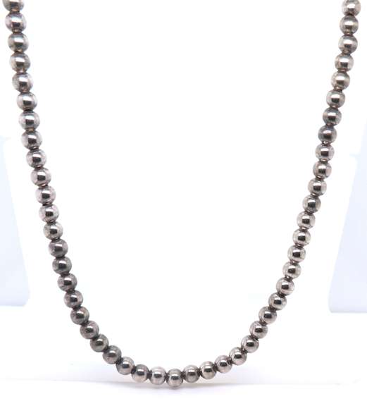 Vintage 925 Sterling Silver Beads Necklace