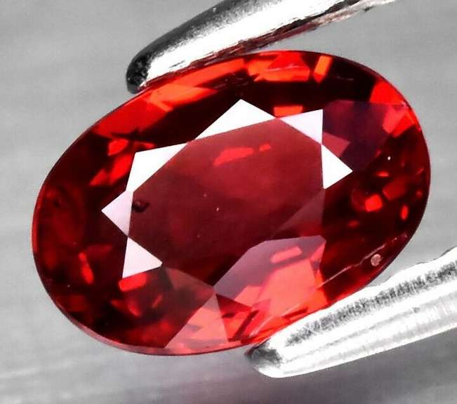 Sparkling .67ct top imperial red Songean Sapphire