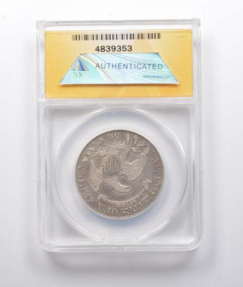 VF25 1827 Capped Bust Half Dollar O-134 ANACS