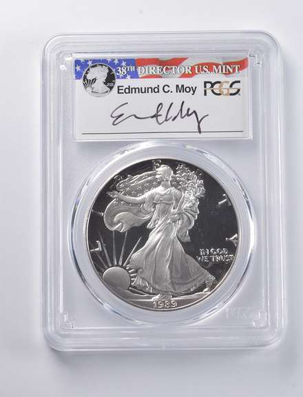 PR69 DCAM 1989-S American Silver Eagle Signed Moy PCGS